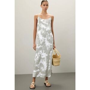 Thakoon Tie‎ Dye Midi Slip Dress Green Multi Size 14